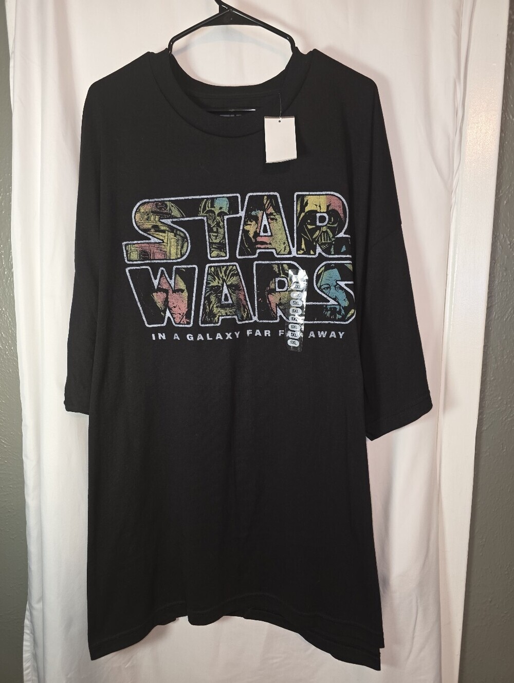 Star Wars Mad Engine Men's Graphic T-Shirt Black 5XL Retro Comic Art Big & Tall